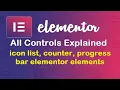10 icon list counter and progress bar in elementor
