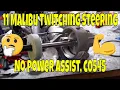 2011 Chevy Malibu twitching steering wheel no power assist steering wheel sensor C0545 Code