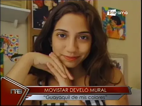 Movistar develó mural Guayaquil de mis colores