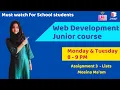 Web Development Course for School Students Assignment 3 Grade 5 - 10 Coding Blocks Junior