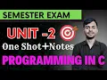 Programming in C Unit 2 One-Shot