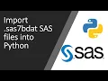 Import SAS sas7bdat files into Python