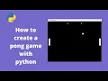 Python turtle game Pong