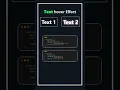 css text-shadow property css text hover effect