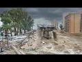 Download Lagu 8 minuten geleden, Chaos in Spanje! Plotselinge overstromingen in Murcia en Alicante veranderen wege