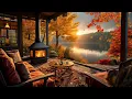 Download Lagu Cozy Fall Coffee Shop Ambience ~ Jazz Relaxing Music 🍂 Smooth Piano Jazz Instrumental Music to Work