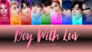 Download BTS x Y/N 'Boy With Luv' ft. Halsey Color Coded Lyrics Han/Rom/Eng MP3