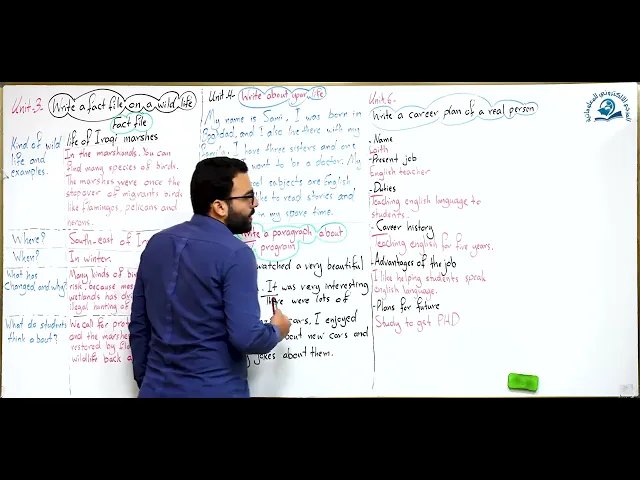 ⁣إنشاء الوحدة السادسة لصف الثالث متوسط
