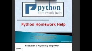 Python Homework Help