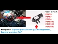 Fault code P2455 P2453 P2454 Change FAP exhaust gas pressure sensor
