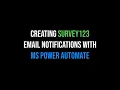 Survey123 Email Notifications