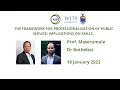 The Framework For Professionalisation of Public Service: Implications on Skills