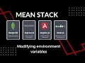 How to Modifying environment variables MEAN Stack Course InformationTech Tutorials