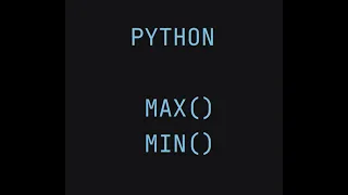 10 PYTHON find maximum and minimum of numbers in PYTHON max min