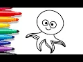 Adorable Octopus Coloring Pages