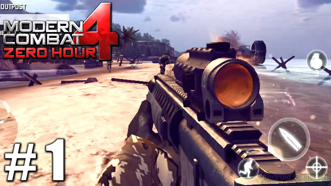 Modern Combat 4: Zero Hour - Gameplay Nvidia Shield Tablet Android HD Mission 1