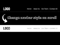 Sticky navbar on scroll using HTML CSS and JavaScript