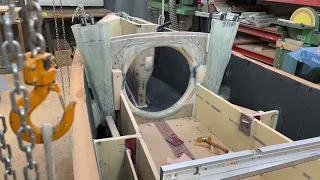 1 September 2022. Gluing the mastholder in position.