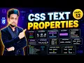 CSS Text Properties Tutorial Text Color Alignment Shadow Decoration White Space