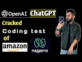 ChatGPT qualified Nagarro and Amazon coding interview test within a minute