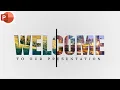 Download Lagu Motion Change Animated WELCOME  Slide Design In PowerPoint