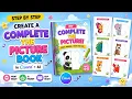 How to Create a Complete the Picture Kids Activity Book in Canva Printable Worksheet Tutorial