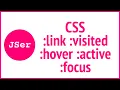 pseudo-class link visited hover active focus JSer - Front End Interview questions