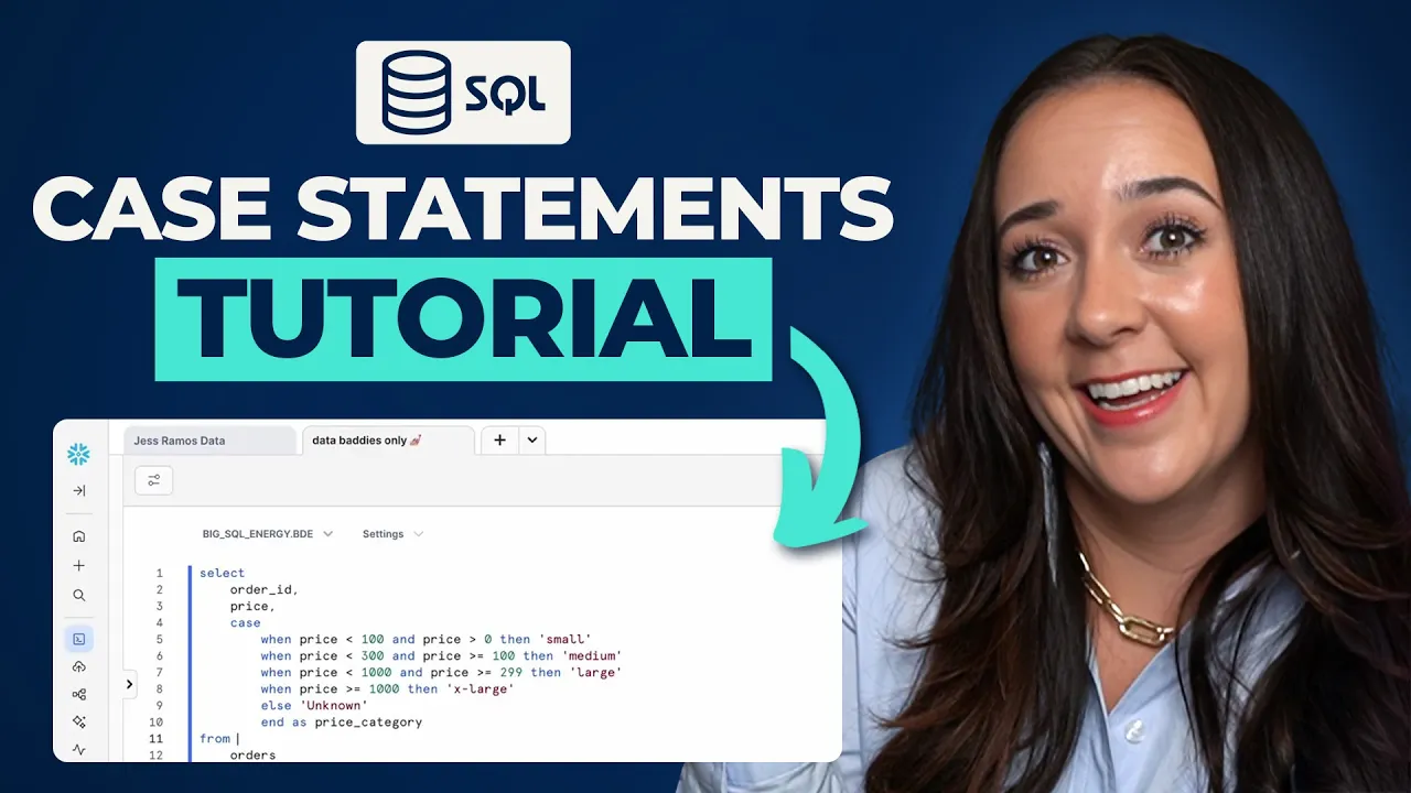 Case Statements in SQL in 12 min [100% FREE Masterclass]