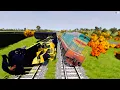 Lagu Random Trains going off the rails Part 2 | @beamng