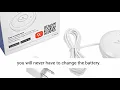AC Powered Smart Wi Fi Water Sensor Flood and Leak Detector with 6ft1 8m Cable Alarm and App Notif