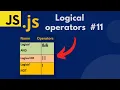 JavaScript Logical operators in Urdu Hindi lecture 11