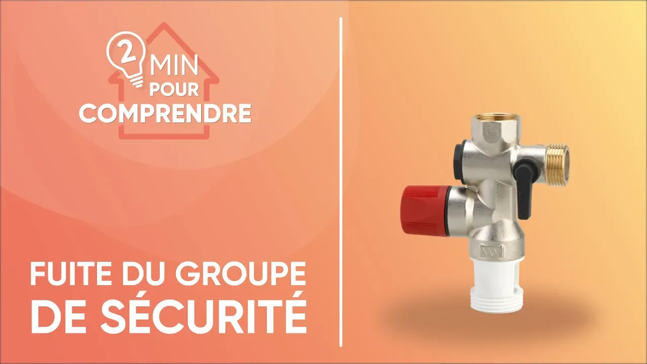 Fuite du groupe de sécurité du chauffe-eau (Atlantic)
