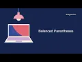 Balanced parentheses In stack