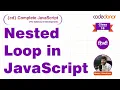 Nested Loop Looping Statement CD Complete JavaScript Course C-18 Hindi