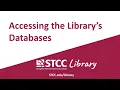 Accessing the STCC Databases