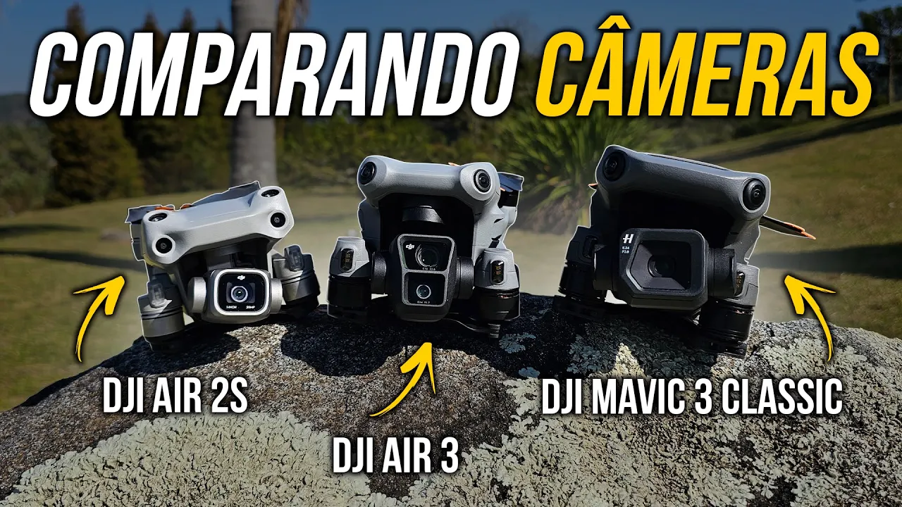 QUAL É MELHOR? DJI Air 3 x Air 2S e Mavic 3 Classic [TESTES DE CÂMERA]