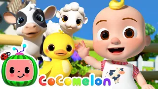 old macdonald song with cute baby farm animals cocomelon nursery rhymes u0026 kids songs