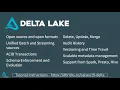 Building Data Intensive Analytic Application on Top of Delta Lakes