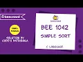 beecrowd Problem 1042 Simple Sort solution Bangla C language