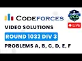 Codeforces Round 1032 Div 3 Solutions - A to F by Pradyumn Kejriwal TLE Eliminators