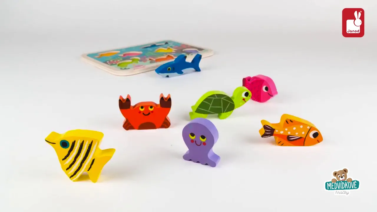 Puzzle pro nejmenší - Dřevěné puzzle pro nejmenší More Chunky Janod - 4