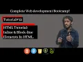 HTML Tutorial Inline Block Elements in HTML Web Development Tutorial 12