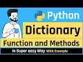 Dictionary Methods and Functions in Python In HINDI Python Dictionary Tutorial in Hindi