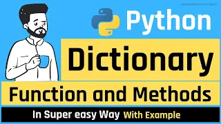 Dictionary Methods and Functions in Python In HINDI Python Dictionary Tutorial in Hindi