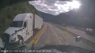 I-40 Collapsed TN NC state line Truckers view