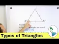 Classifying Triangles - Scalene Equilateral Isosceles Right Triangles