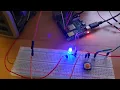 Module 4 Peer Assignment Raspberry Pi LED blink and when button is pressed LED continuously on