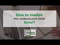 How to resolve Peer authentication failed Error Odoo Discussions