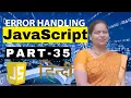 Error Handling in Java Script