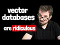 Why are vector databases so FAST